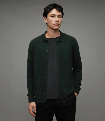 【SALE／40%OFF】ALLSAINTS (M)KILBURN CARDIGAN オールセインツ トップス ニット グリーン【送料無料】