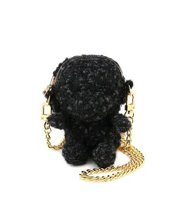 A BATHING APE BABY MILO TWEED MINI SHOULDER BAG