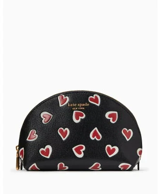 kate spade new york モーガン ステンシル ハート スモール ドーム コスメティック ケース