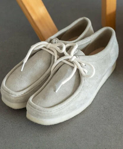 SHIPS MEN 【SHIPS EXCLUSIVE】CLARKS: WALLABEE WHITE SOLE