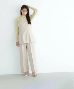 NATURAL BEAUTY BASIC チュニックビスチェ&ワイドパンツ