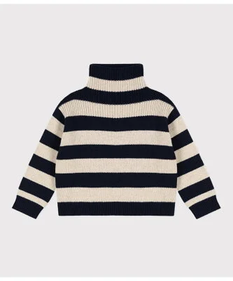 PETIT BATEAU ボーダーニットプルオーバー