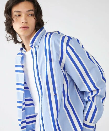 【SALE／40%OFF】TOMMY HILFIGER SPORT PLACED STRIPE SHIRT トミーヒルフィガー トップス その他のトップス【送料無料】