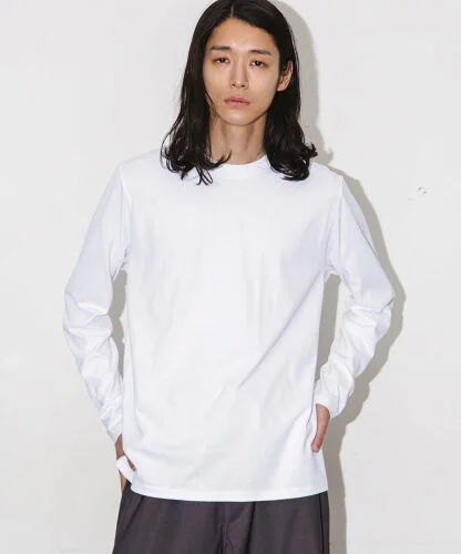 NANO universe Anti Soaked 汗染み防止 クルーネックTシャツ長袖