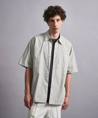 ＜monkey time＞ WASHER MINI CHECK SNAP SHORT SLEEVE/シャツ