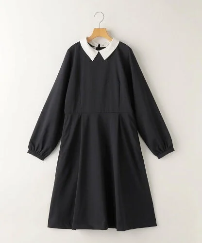 SHIPS KIDS:150~160cm / ストレッチ フレア ワンピース