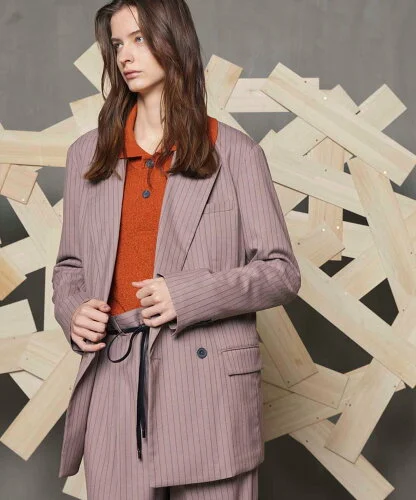 MAISON SPECIAL 【LIMITED EDITION】Dress-Fit Peaked Lapel Double Breasted Tailored Jacket