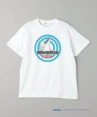 ＜info. BEAUTY&YOUTH * mentos＞ ロゴ Tシャツ