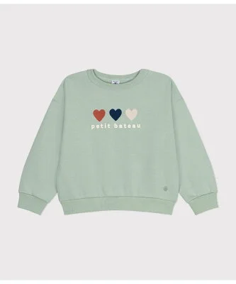 PETIT BATEAU スウェットプリントプルオーバー