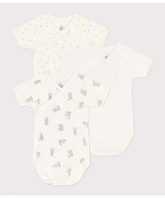 PETIT BATEAU 半袖あわせボディ3枚組