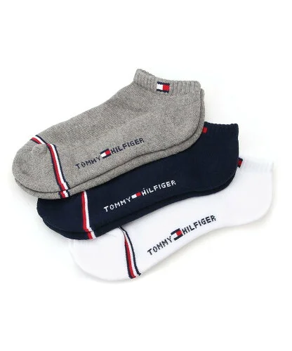 TOMMY HILFIGER/(W)スニーカーソックス 3足組