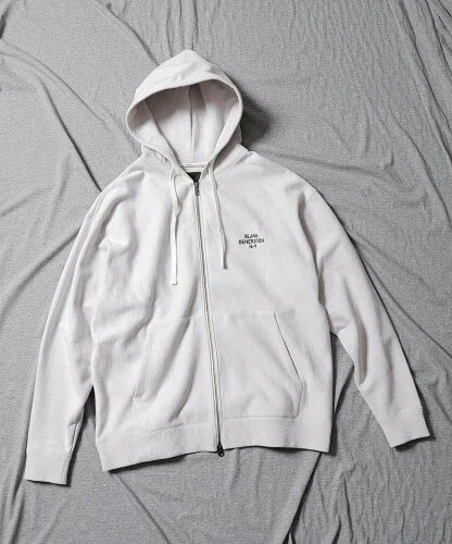 NUMBER (N)INE LOOPBACK EMBROIDERY ZIP-UP HOODIE