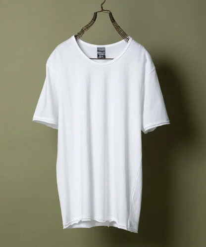 NUMBER (N)INE HIGH GAUGE COTTON U-NECK T-SHIRT