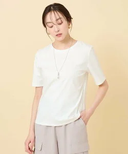 UNTITLED 【接触冷感/抗菌防臭/洗える】アイスクリアコットン インナーTシャツ