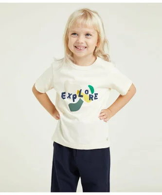 PETIT BATEAU プリント半袖Tシャツ