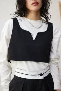 AZUL BY MOUSSY バックルデザインビスチェ