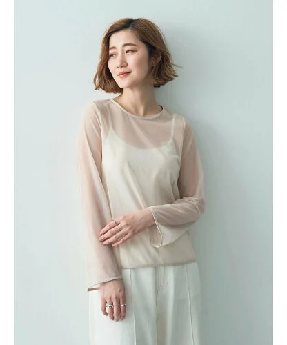 YECCA VECCA シアーチュールトップス