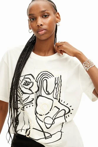 Desigual イラスト アーティTシャツ