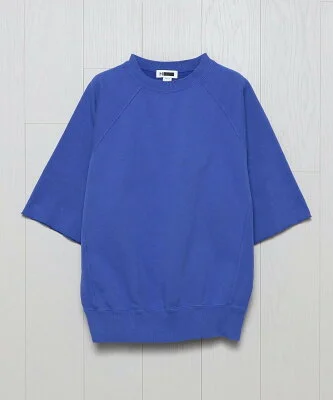 ＜H＞HEAVY SWEAT CUT OFF CREW NECK SHORT SLEEVE/スウェット