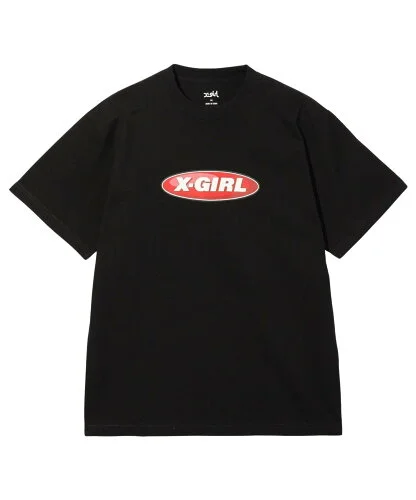 X-girl METALLIC OVAL LOGO S/S TEE Tシャツ