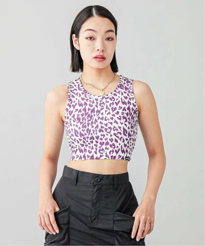 X-girl HEART LEOPARD TANK TOP タンクトップ