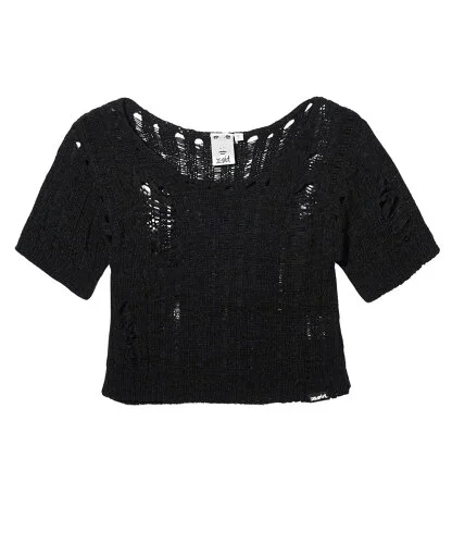 X-girl DISTRESSED TAPE YARN KNIT TOP トップス