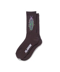 XLARGE BARBED WIRE LOGO SOCKS 靴下