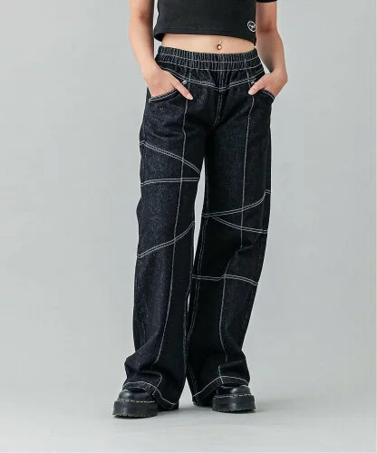 X-girl CONTRAST STITCH EASY PANTS パンツ