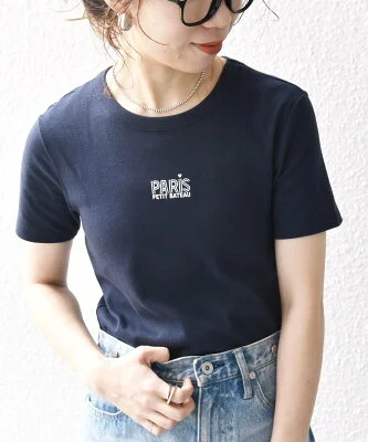 SHIPS any 【SHIPS any別注】PETIT BATEAU:〈洗濯機可能〉PARIS プリント コンパクト TEE 24AW