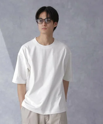 NANO universe WEB限定 ヘビーウェイトワイドTシャツ 半袖
