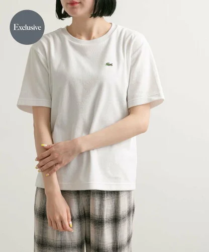 URBAN RESEARCH DOORS 『別注』LACOSTE*DOORS パイルクルーネックTシャツ