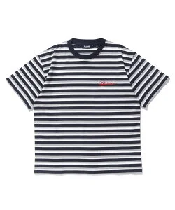 XLARGE BASEBALL LOGO STRIPED S/S TEE