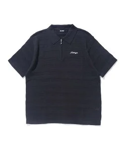 XLARGE STRIPED MESH KNIT POLO SHIRT