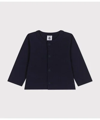 PETIT BATEAU 1x1コットンカーディガン