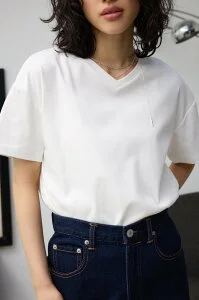 AZUL BY MOUSSY シルケットライクTシャツ