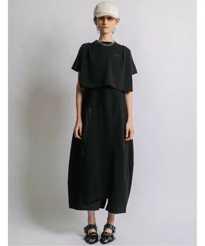 AULA AILA TAFFETA COMBINATION CUT & SEWN ONE-PIECE