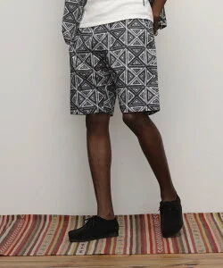 Schott HAWAIIAN SHORTS"GEOMETRIC TRIANGLE"/ハワイアンショーツ "ジオメトリック トライアングル