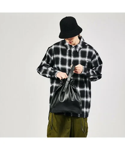 ABAHOUSE LASTWORD 【YArKA/ヤーカ】real leather drawstring tote