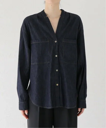 La Totalite 【Munich/ミューニック】washed slub denim shirt