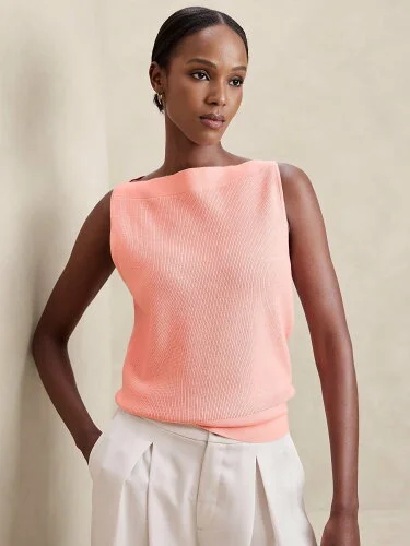 BANANA REPUBLIC FACTORY STORE ボートネックセータータンク