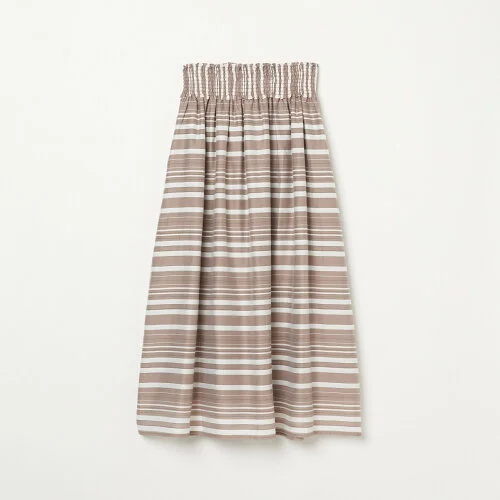 HELIOPOLE SHEER STRIPE SKIRT