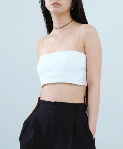 DRESSTERIOR CODE A｜bandeau bra short tops ドレステリア トップス ベアトップ ホワイト ブラック【送料無料】