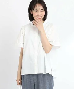 Reflect 【SALE/E-QUALITY/手洗い可】ラグランスリーブブラウス