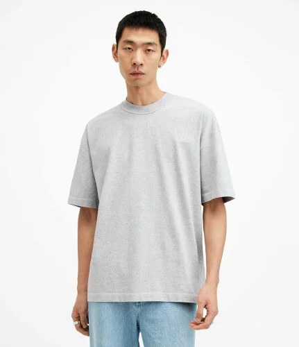 【SALE／30%OFF】ALLSAINTS (M)ISAC SS CREW オールセインツ トップス カットソー・Tシャツ グレー【送料無料】