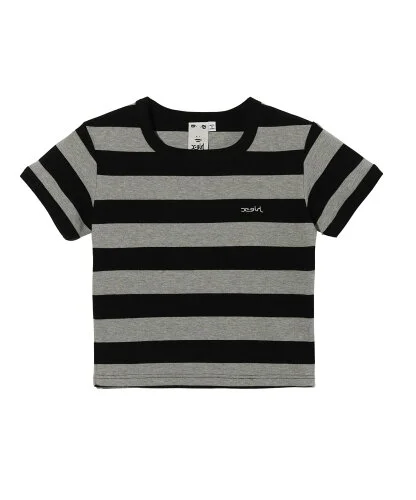 X-girl STRIPED SS TEE