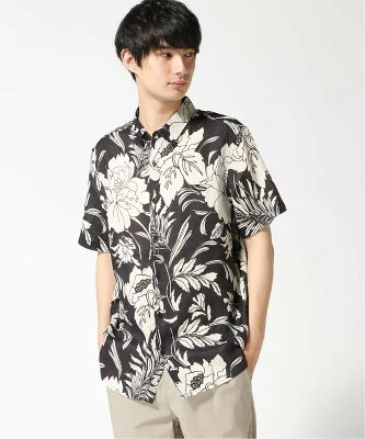 GUESS 半袖 シャツ (M)ECO Island Linen Shirt