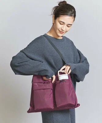 BEAUTY&YOUTH UNITED ARROWS フロント ダブルポケット トライアングル バッグ -3WAY-