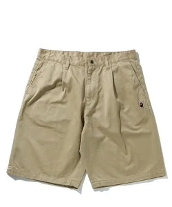 A BATHING APE ONE POINT WIDE FIT CHINO SHORTS