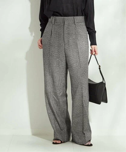 JOURNAL STANDARD L'ESSAGE チェック/ヘリンボン2タックパンツ