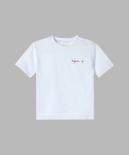 agnes b. ENFANT S179 L GD TS ベビー ロゴTシャツ